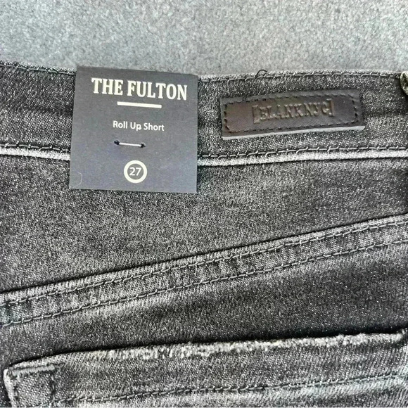 NEW Blanknyc The Fulton Distressed Roll Up Black denim Jean shorts by Blank NYC - Picture 2 of 11
